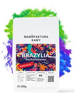 Brazylia Bezkofeinowa Kawa Świeżo Palona